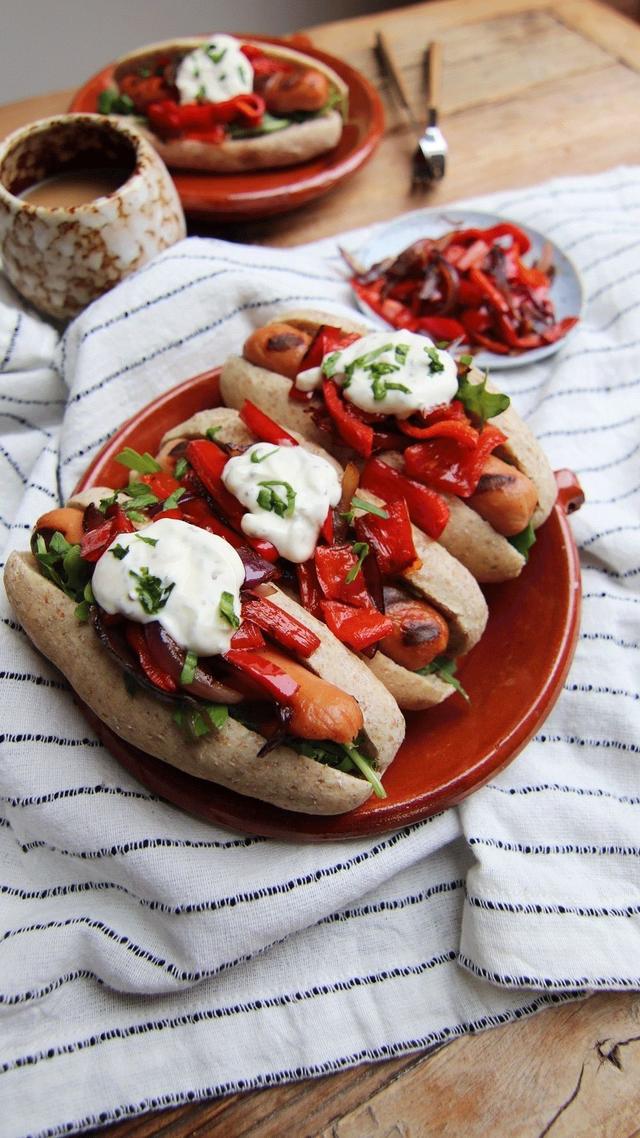 Hot Dogs in Homemade Bread