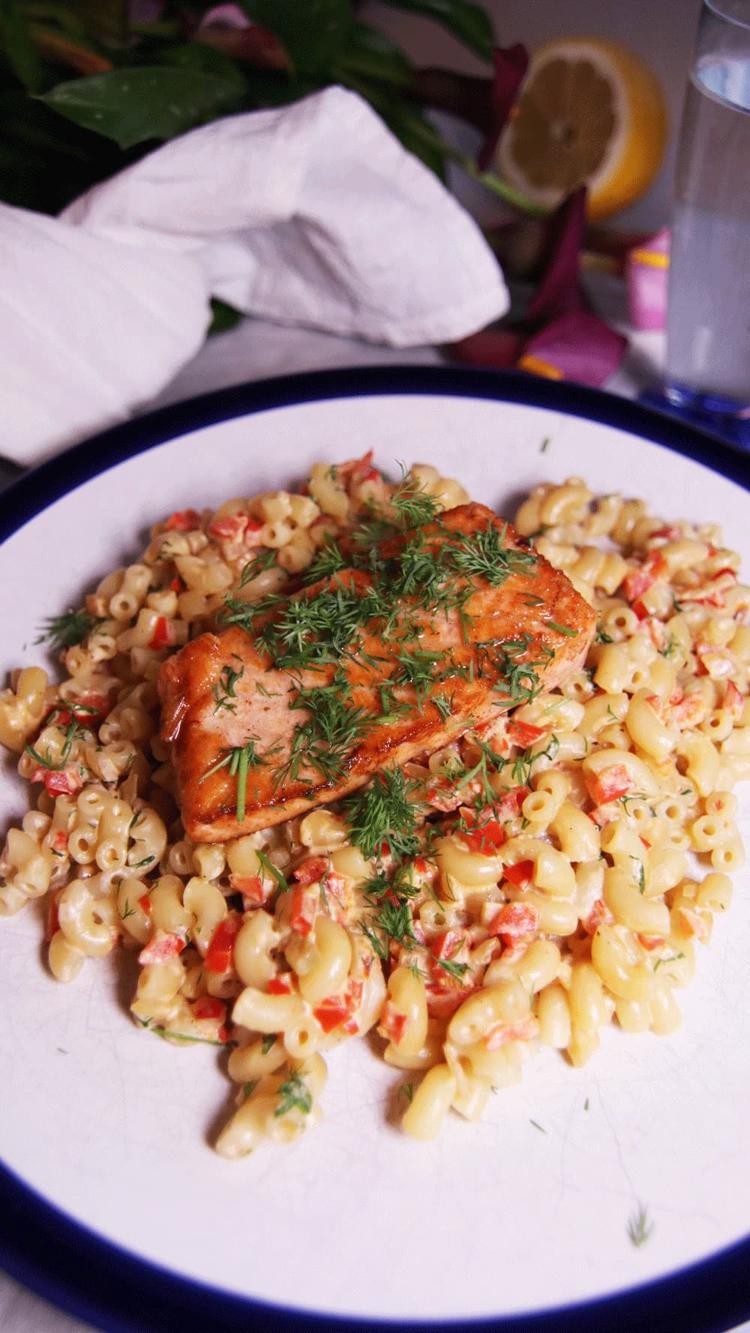 Macaroni Magic with Salmon