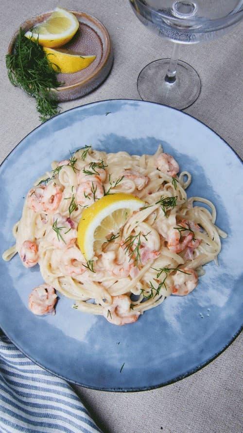 Creamy Pasta with Shrimps