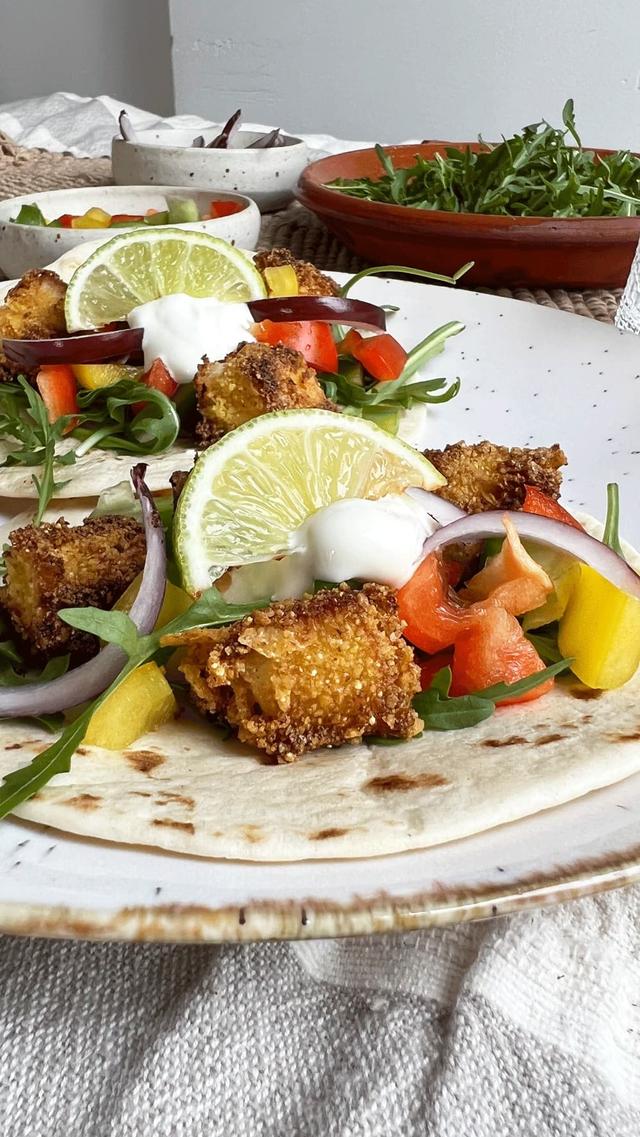 Crispy Halloumi Tacos