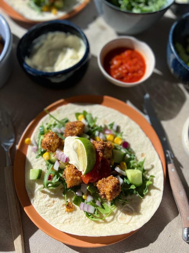 Crispy Halloumi Tacos