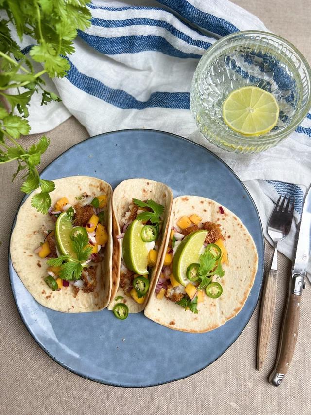 Fish Tacos with Mango Salsa