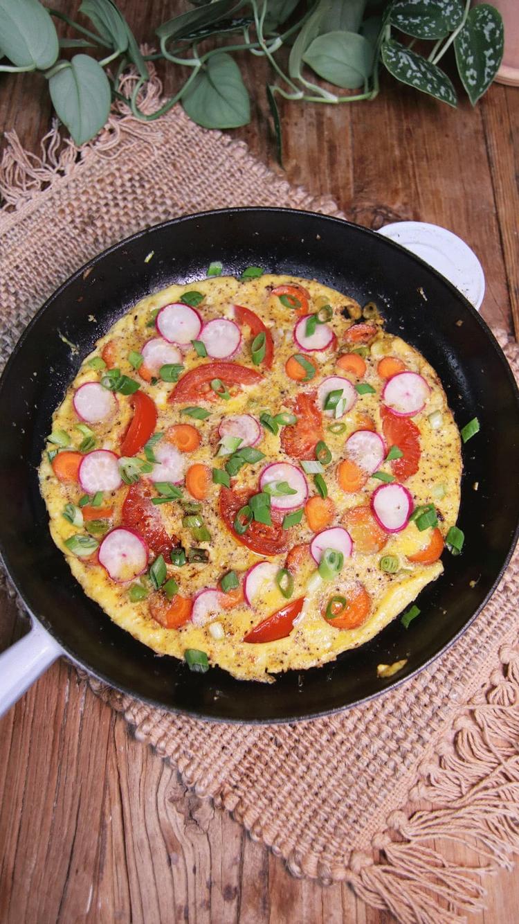 Quick Omelette with Vegetables