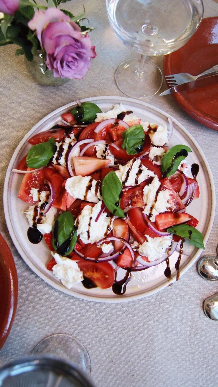 Jordbær caprese