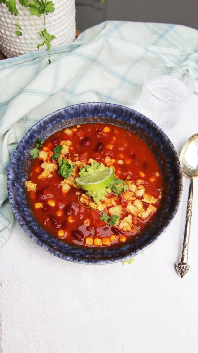 Vegansk tacosuppe