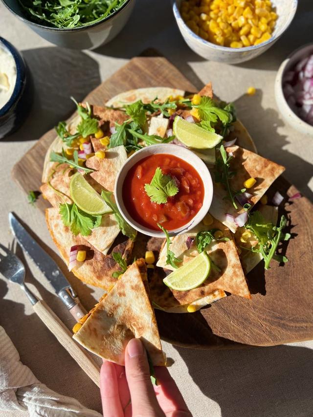 Vegetarian Lentil Quesadillas