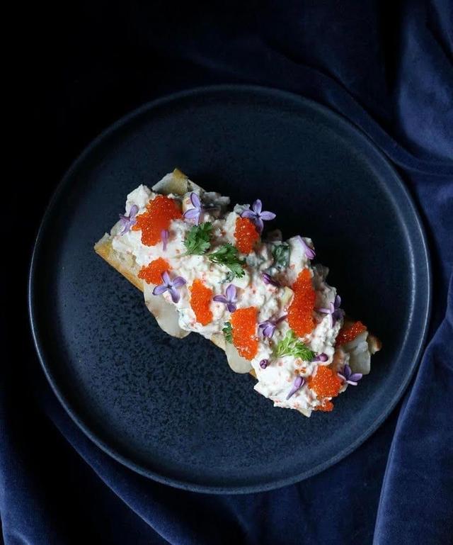 Vegan Skagen Toast with Roasted Jerusalem Artichoke