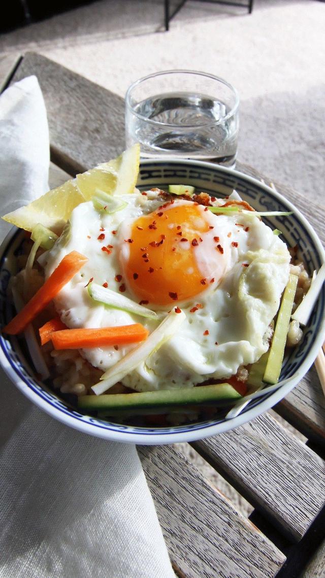 Congee med egg
