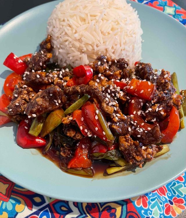Crispy Mongolian Beef uten frityr