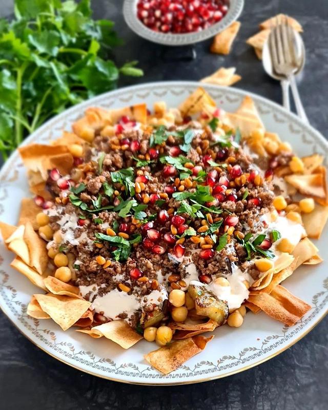 Fatteh - Delicious and Beautiful Salad from the Middle East