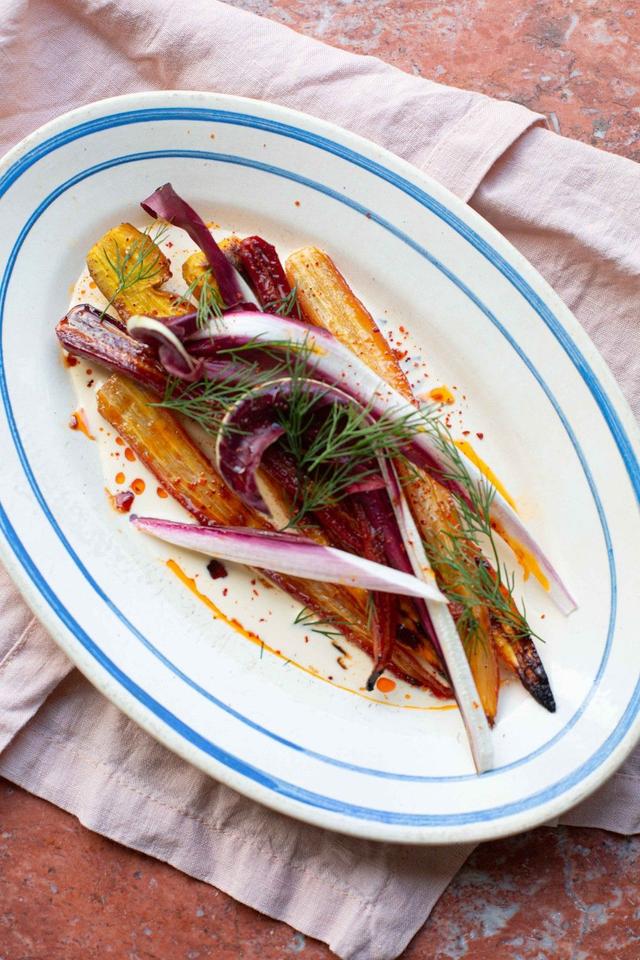 Roasted Carrots with Gochujang