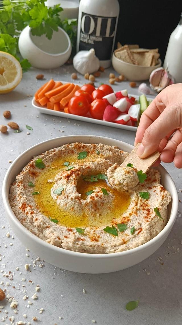 Almond Pulp Hummus