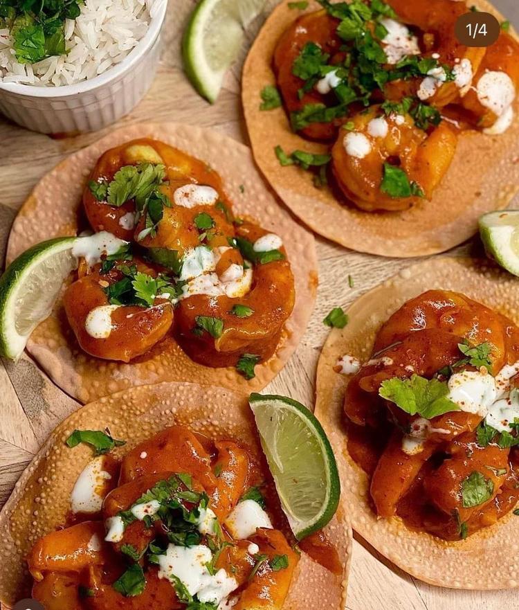 Spicy tandoori scampi