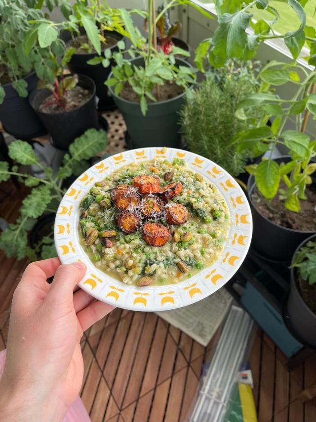 Guilty weeknight risotto
