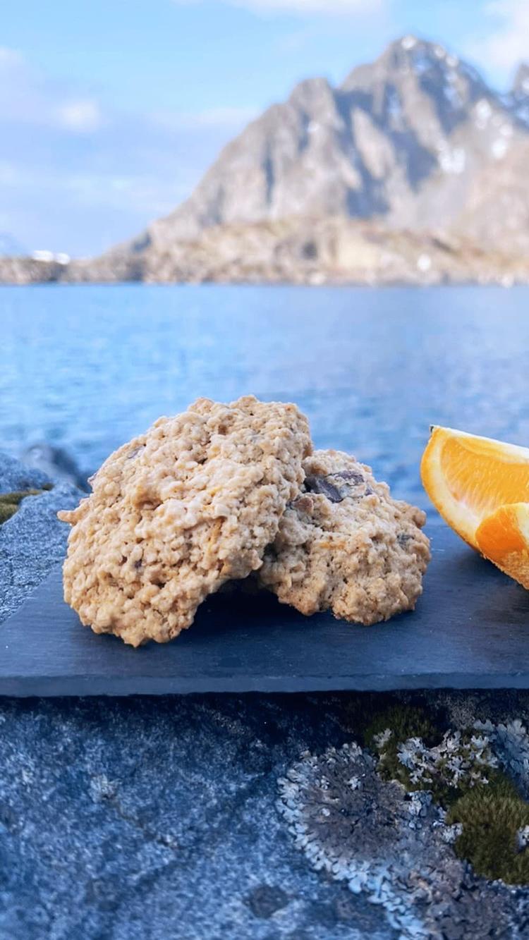 Cookies med appelsin og sjokolade