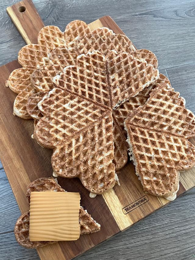 Vafler med torskerogn
