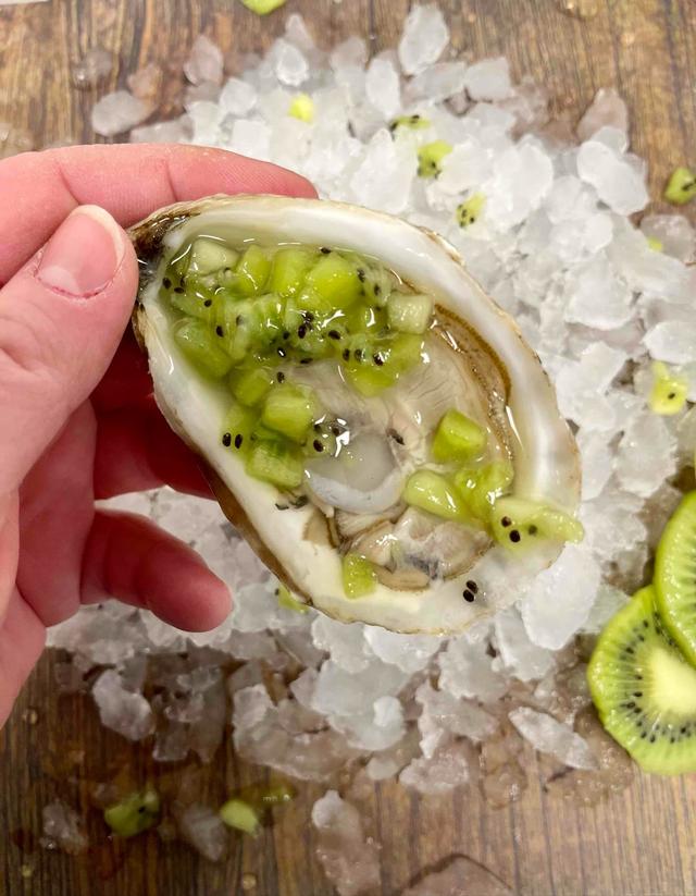 Østers med kiwi