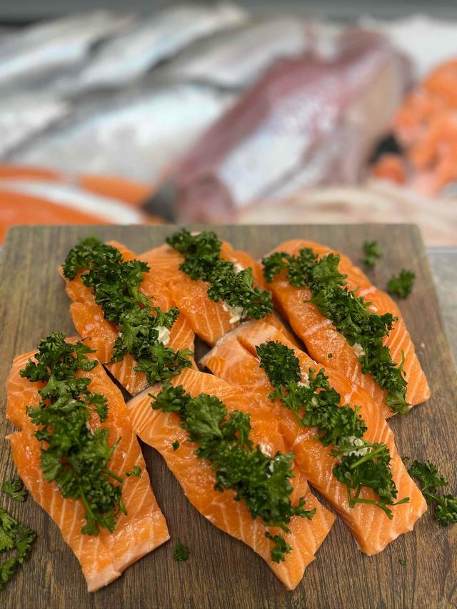 Fylt laksefilet