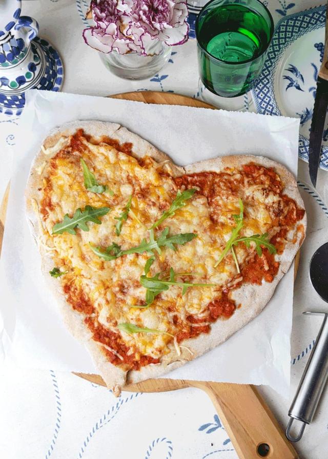 Hjertepizza