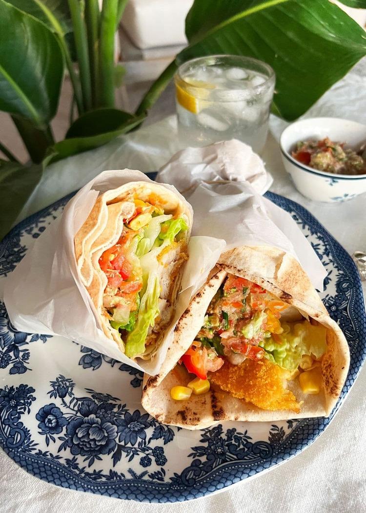 Fish Wrap with Vegetables