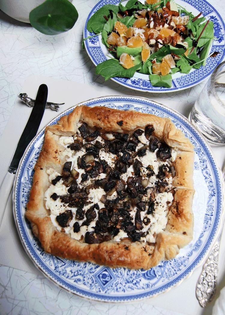 Galette med ricotta og aromasopp
