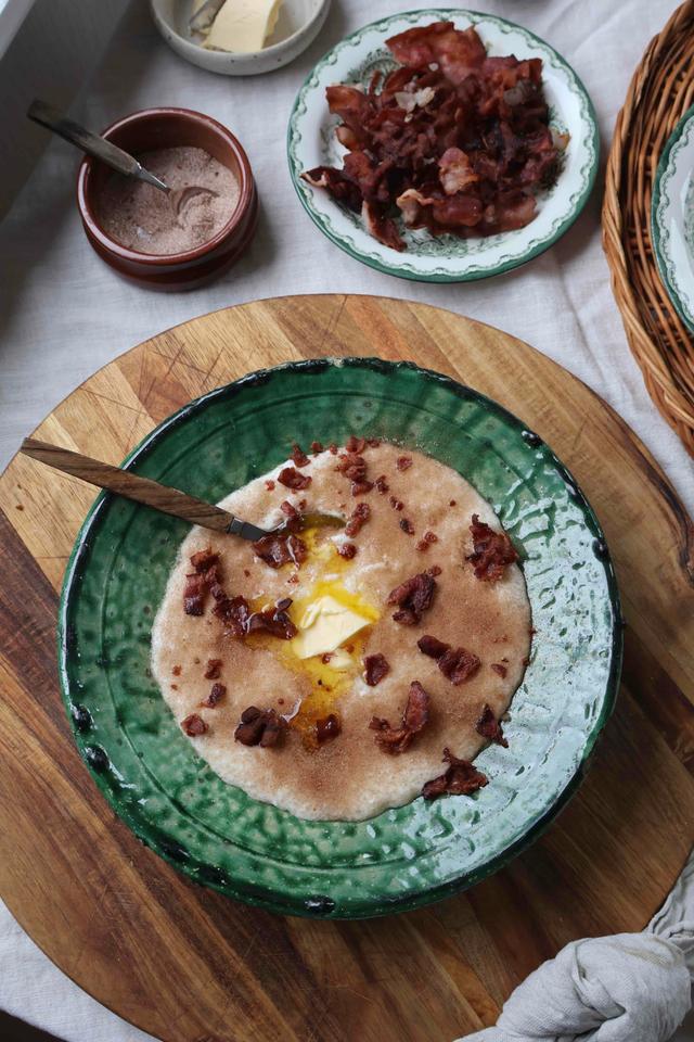19/04 Risgrøt med sprøstekt bacon