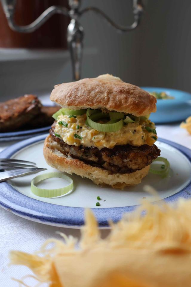 18/01 Hjemmelaget fiskeburger av sei