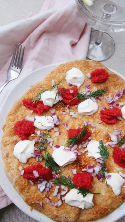 Pizza med Lodderogn