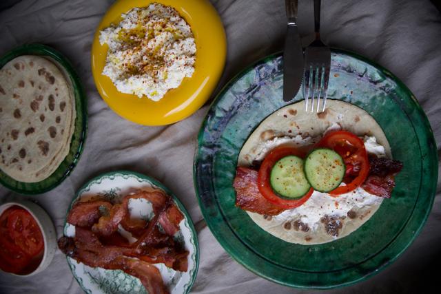 05/01 Lomper med bacon og fetaostkrem