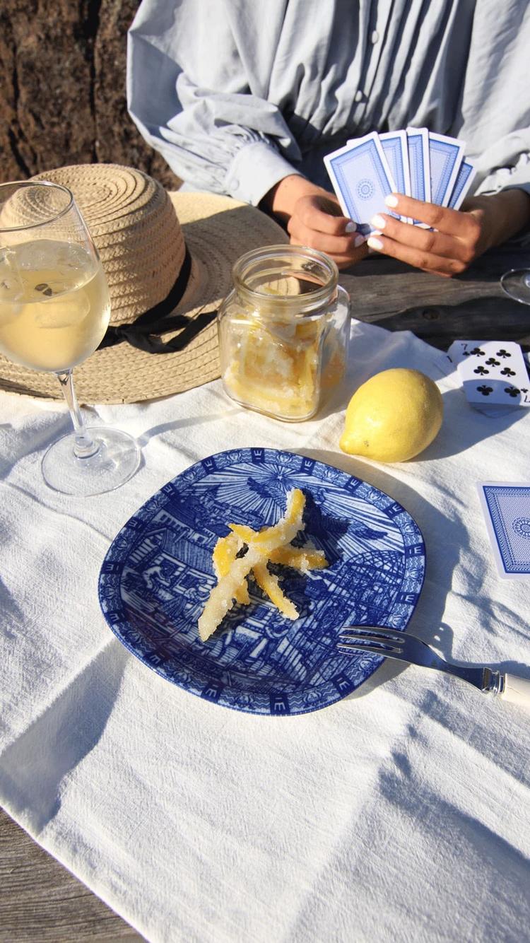 Sitrongodteri av sitronskall