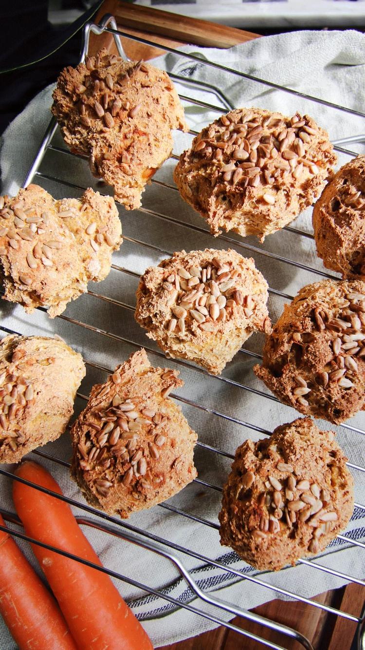Whole-Grain Carrot Rolls