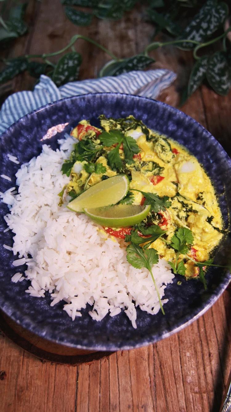 Cod Curry with Rice