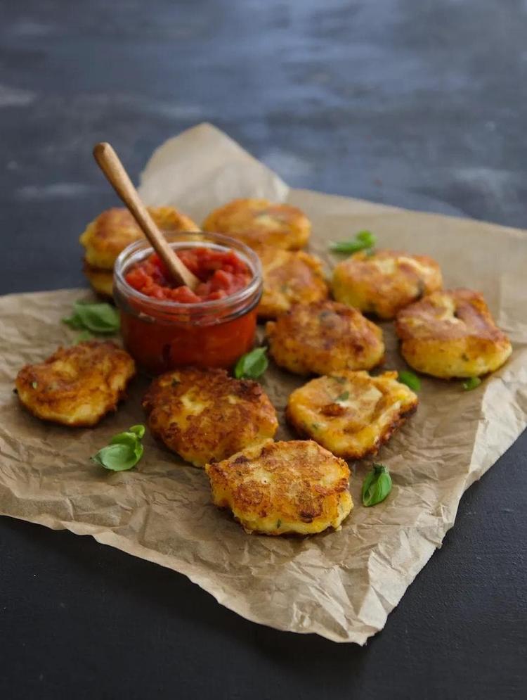 Gluten-free Feta & Cheddar Fritters