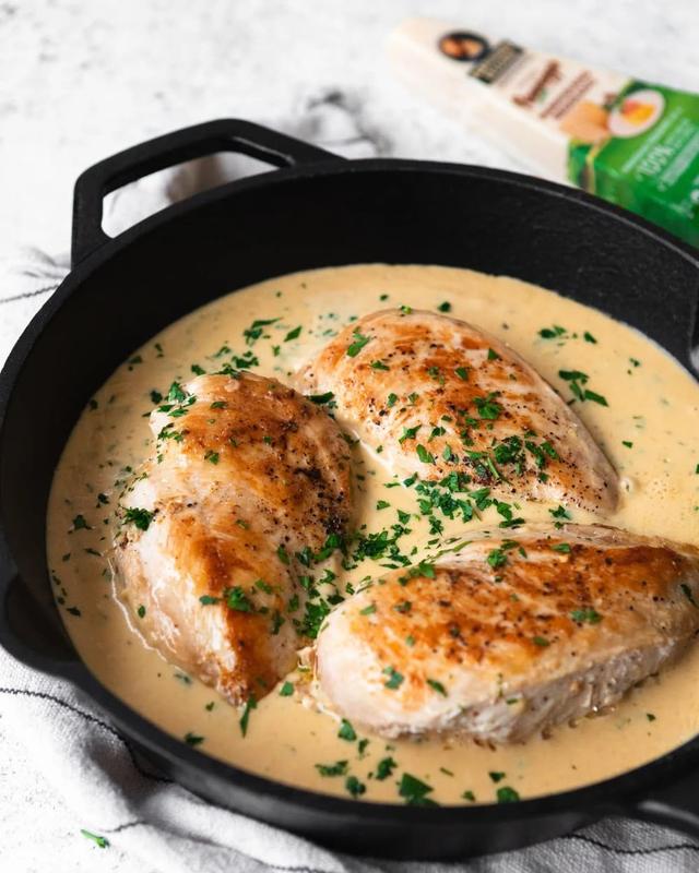 Kylling i parmesansaus