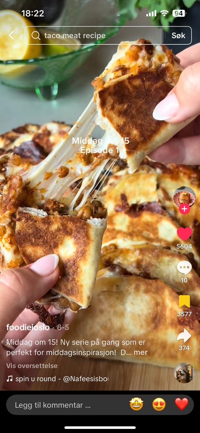 Bønne quesadilla