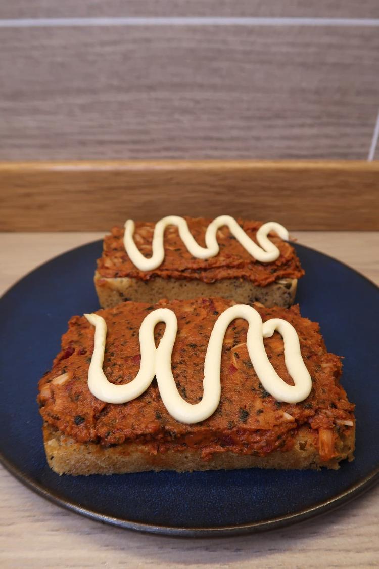 Vegansk makrell i tomat