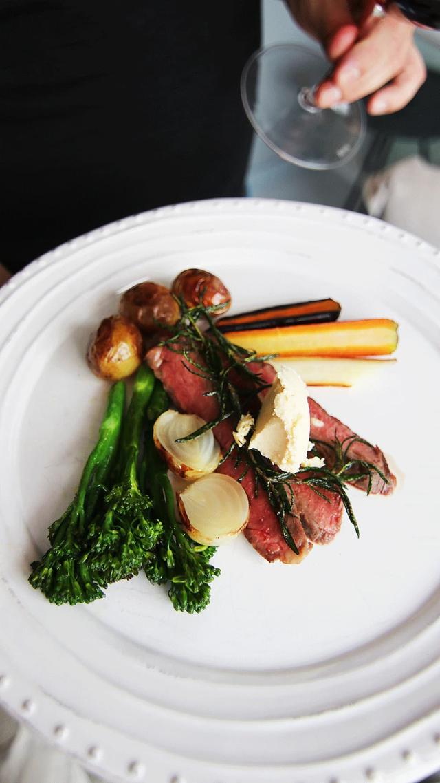 Steak with Garlic Butter and Autumn Vegetables